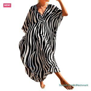 Rayon Kaftan Dress Swimsuit Coverup Loungewear Beach